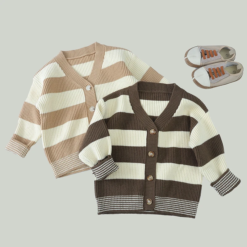 【郝叔专属】A709儿童毛衣V领开衫春秋季外套男童女童宝宝针织衫