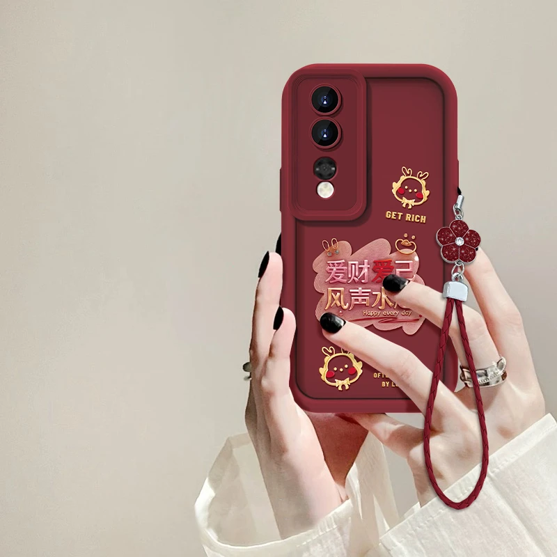 适用于华为荣耀80Pro曲屏爱财爱己天眼阶梯手机壳全包硅胶女防摔