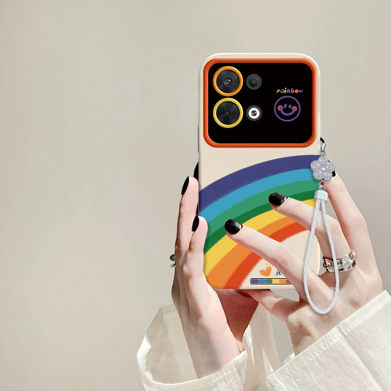 适用于OPPO Reno8慢慢变好大视窗手机壳硅胶简约女款全包防摔壳