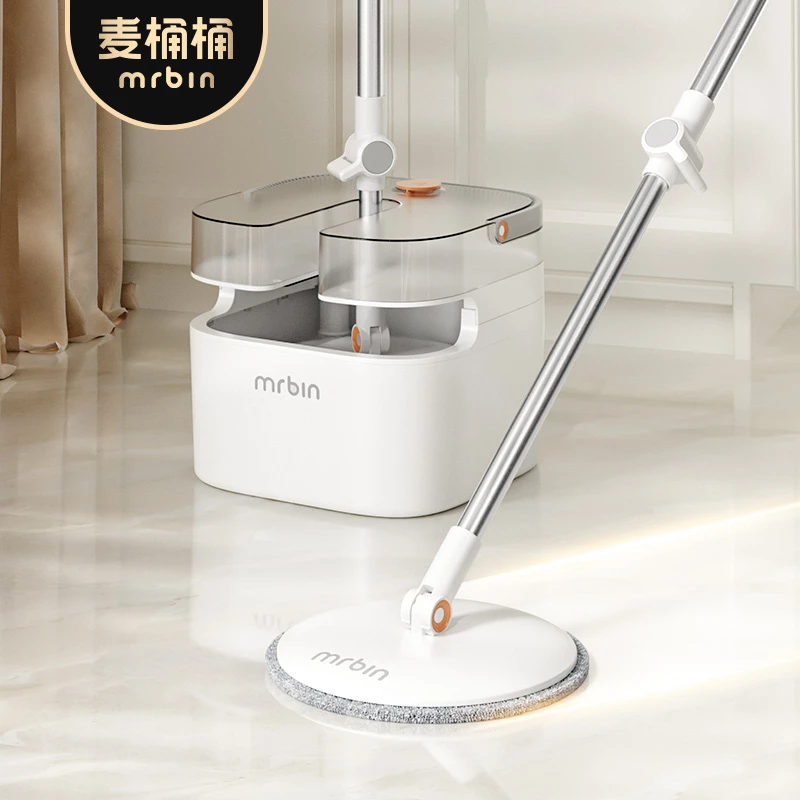 麦桶桶旋转式拖把免手洗甩干自动脱水拖布桶2025新款家用墩布带桶
