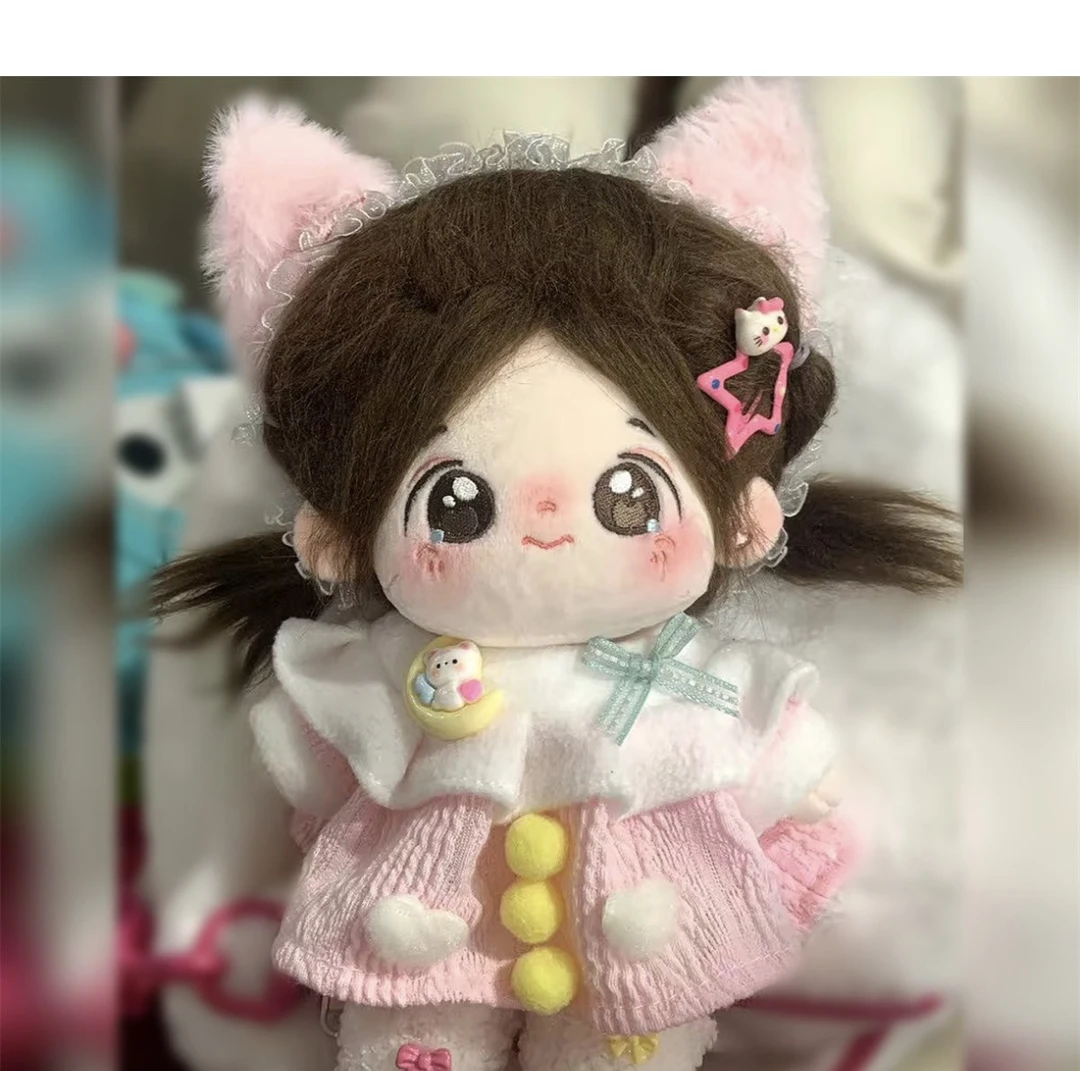 【姐妹cp套装】20cm棉花娃娃娃衣可爱清新情侣裙连衣裙带鞋袜