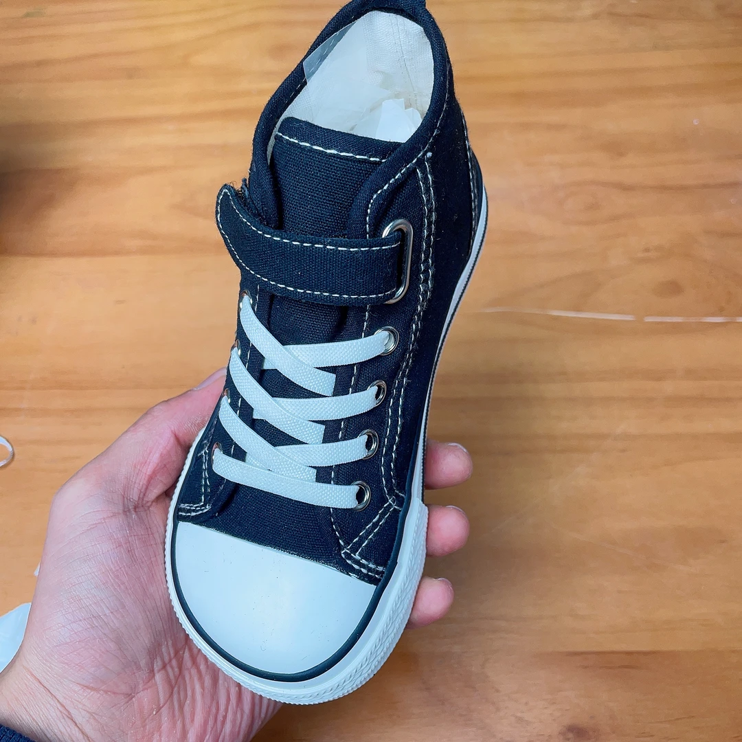 80-95春夏新款儿童板鞋儿童帆布鞋男童中帮女童低帮帆布板鞋