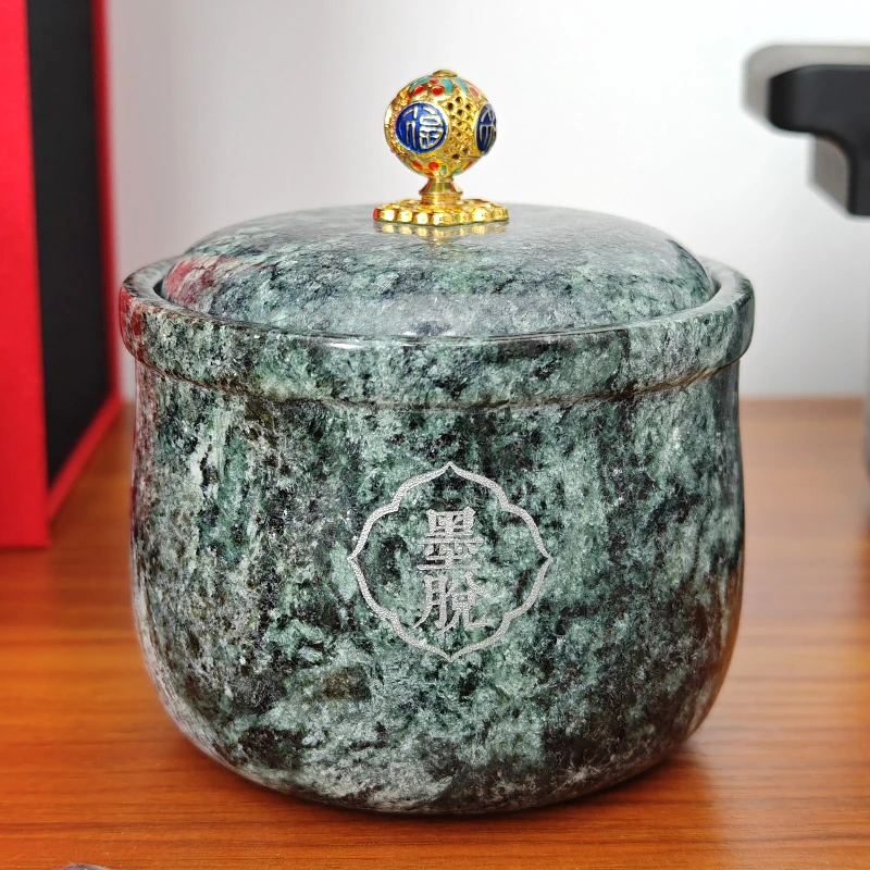 圣地莲花墨脱石锅小炖盅隔水炖燕窝虫草天然皂石高档礼盒装