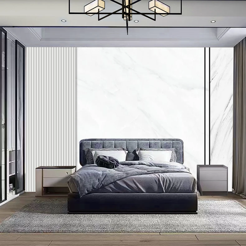 定制床头背景墙壁纸简约现代卧室主题墙纸8d轻奢装饰壁画影视定制