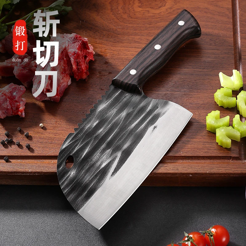 锻打锋利鱼头刀厨房两用刀具厨师斩切刀不锈钢平价入冬水果刀