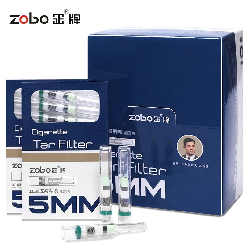Zobo/正牌【细烟专用】专用男女士一次性五重过滤过滤嘴ZB-177