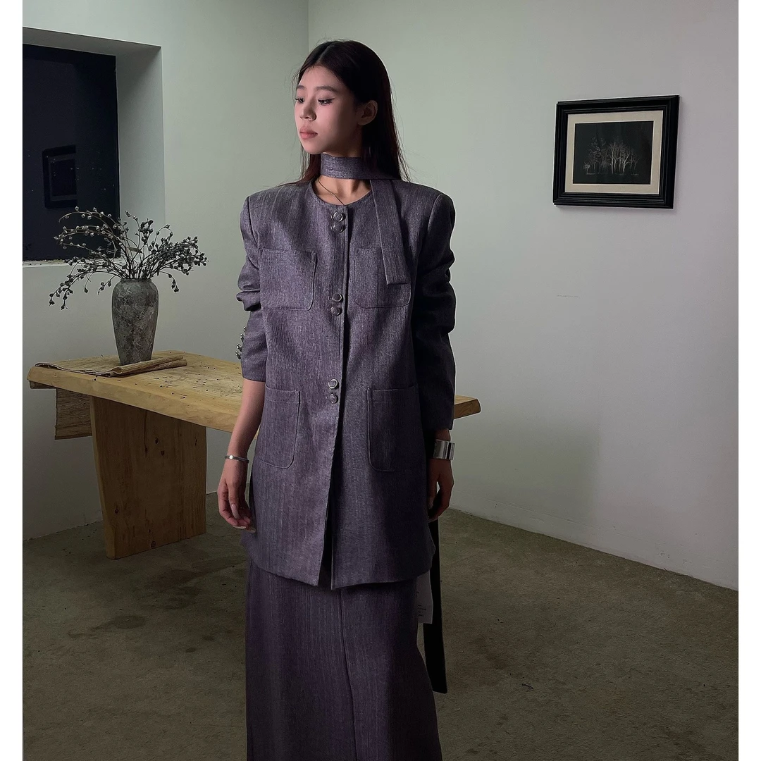 【喜】西装外套女套装套显瘦新中式欧若风外套太适合春天了服饰