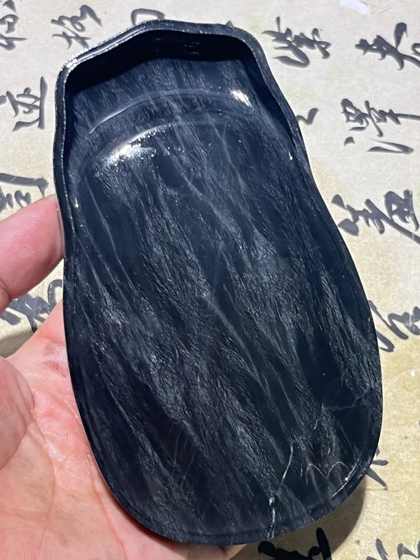 老坑歙砚龙尾砚眉纹石品（15.3-8.9-2.4cm）