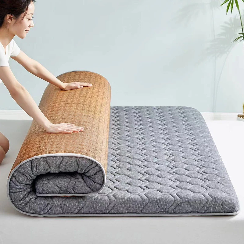 睡觉铺地垫子打地铺睡垫加厚可收纳折叠防潮专用学生宿舍双面床垫