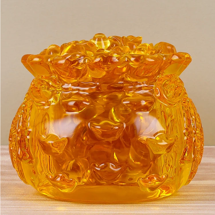 SRT-聚米盘水晶玻璃花瓶摆件