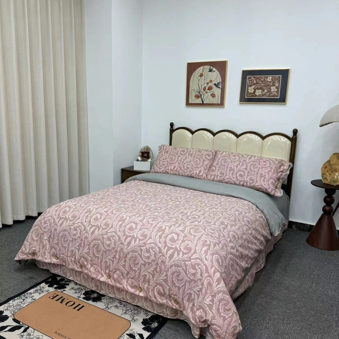 东丽棉双层纱四件套--绫致红棕(标准)