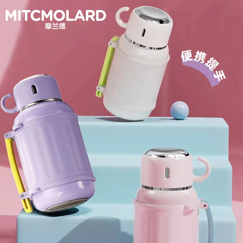 摩兰德好运锦鲤316不锈钢保温杯大容量高档车载可爱学生杯