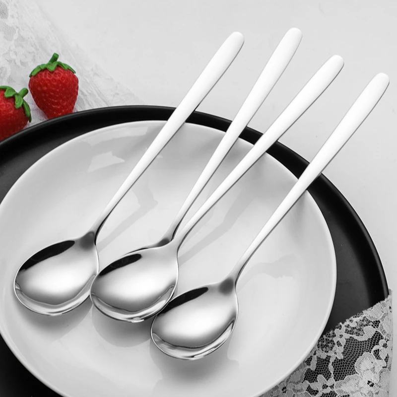 【福利品5.99元3支】不锈钢韩式勺子家用吃饭勺子加厚加深网红勺子