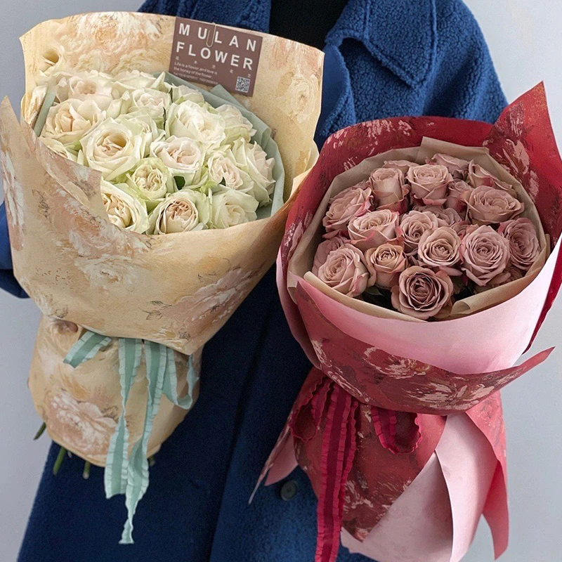 礼悦花艺包装材料丝带梦境后花园鲜花包装纸花束包花纸花店用品