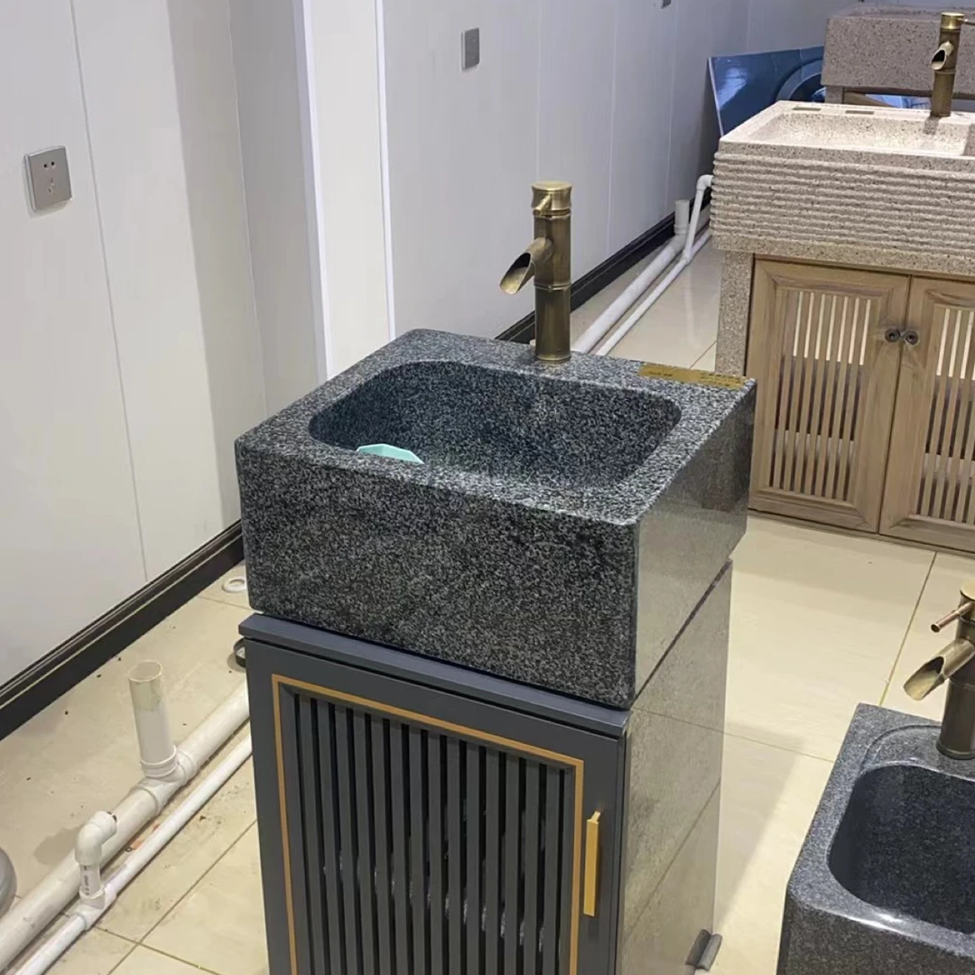 室外大理石洗衣池阳台石头洗衣槽户外洗手盆庭院院子花岗岩洗手池