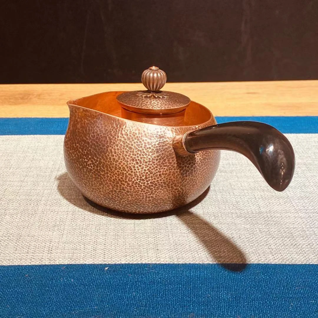 烧水壶 茶心铜壶 手工煮茶壶 牛角茶心壶