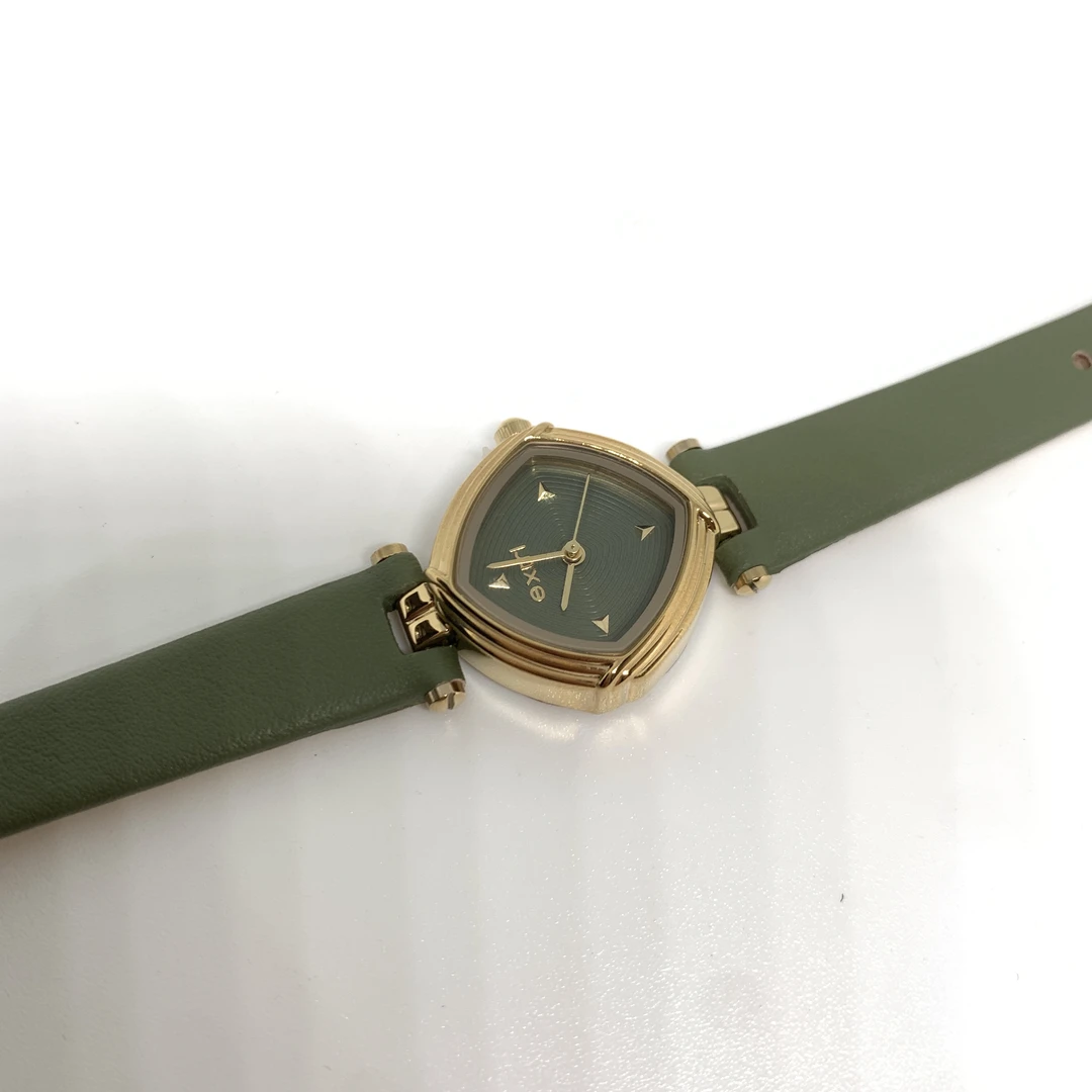 03631 DA/QI大绮原创绿色方形皮质手表