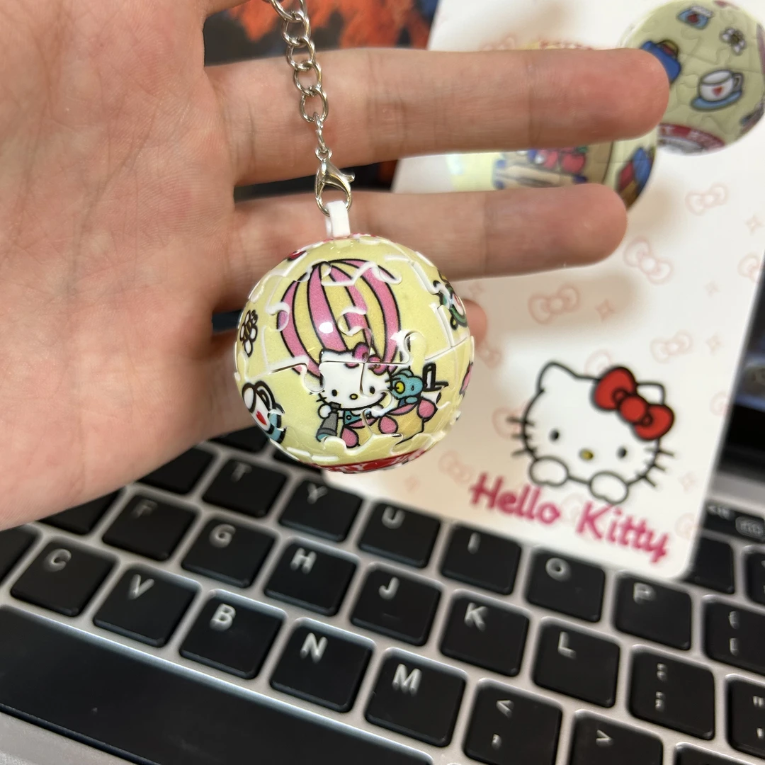 【拾光】KT猫3D拼图挂件个性创意情侣挂件精美礼物挂件