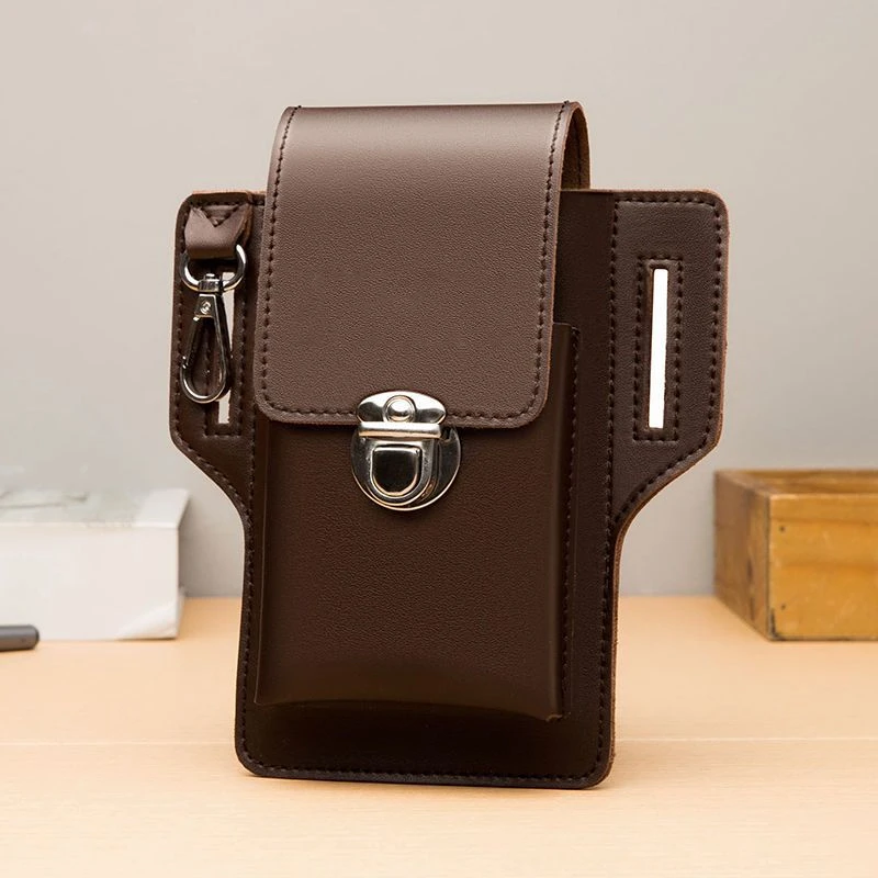 户外手机腰包男新款多功能穿皮带挂包竖款手机套手机包男工地