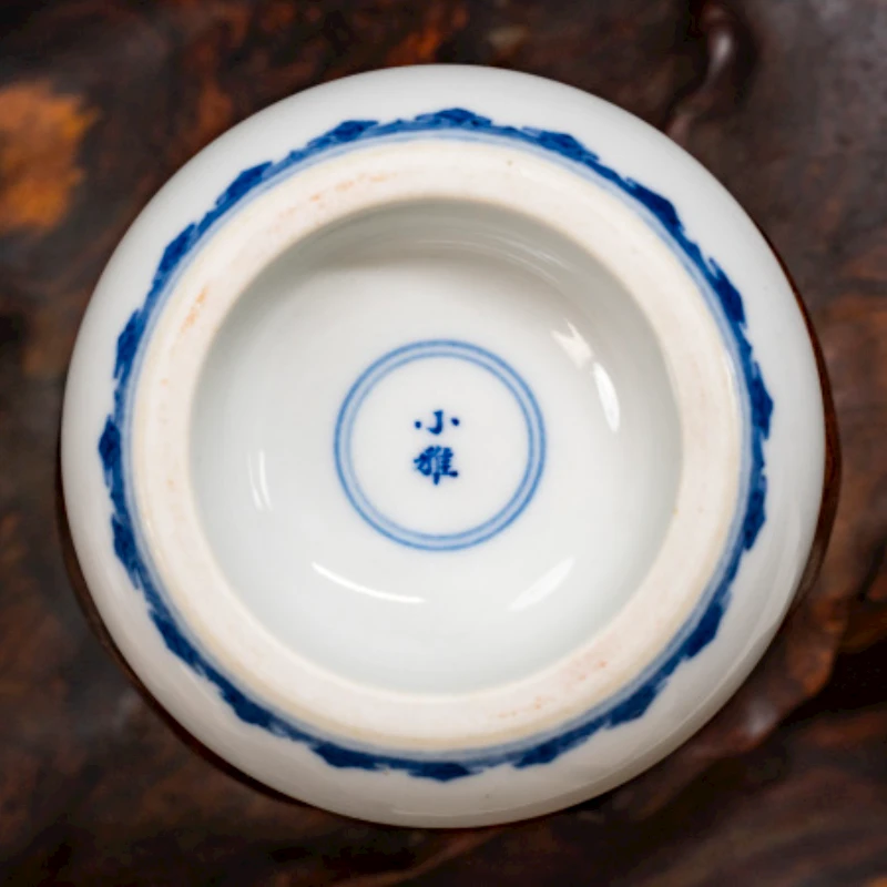 景德镇小雅青花盖置