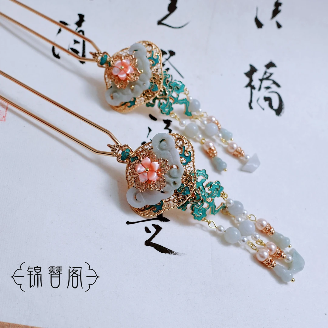 锦簪阁不负卿故宫款发钗复原款古风饰品国风头饰