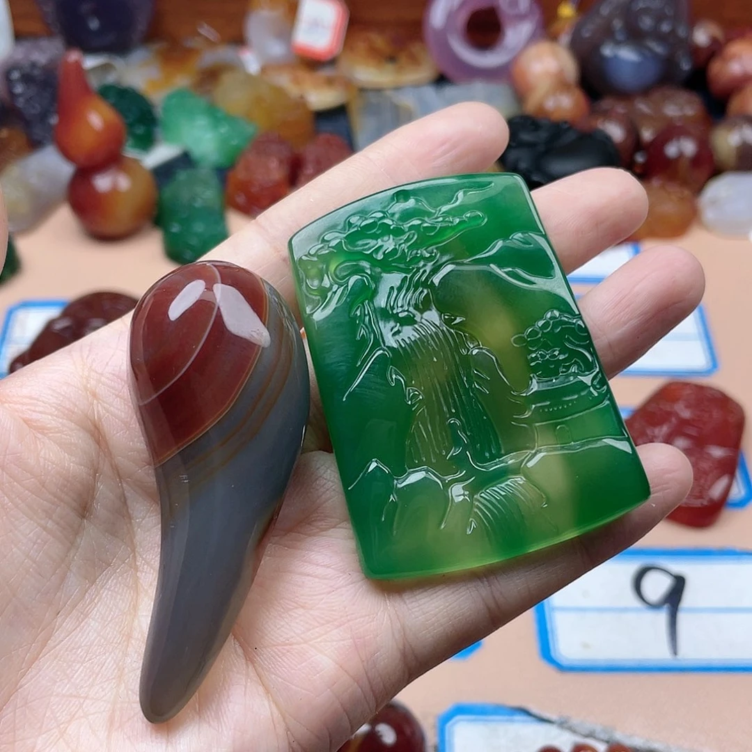 玛瑙/玉髓颈饰合金好****方