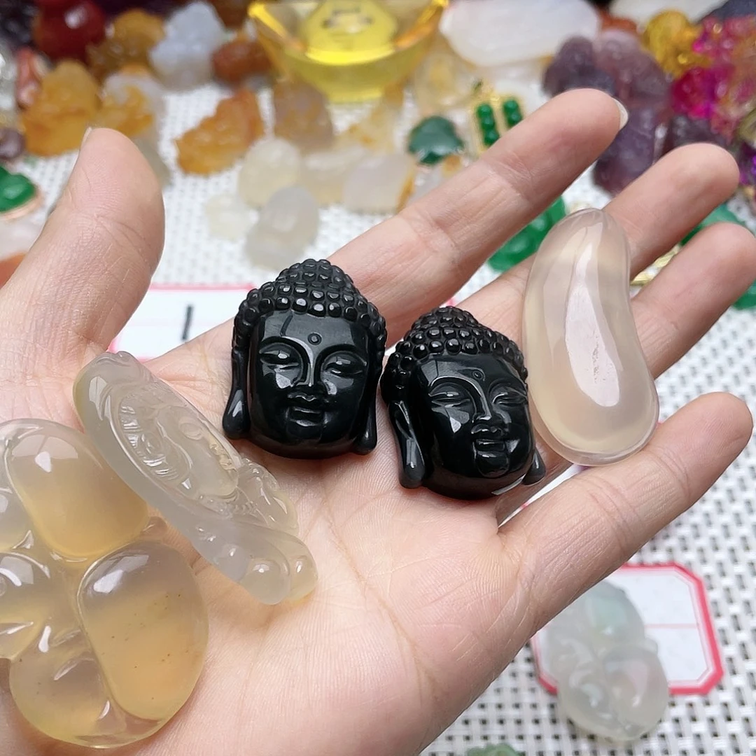 玛瑙/玉髓颈饰合金N****