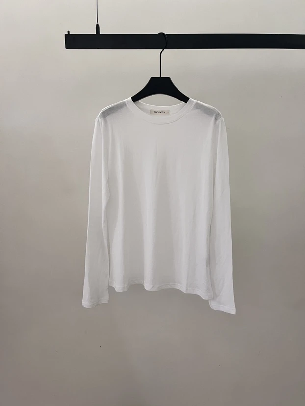 秋款圆领长袖上衣简约时尚百搭显瘦纯色打底T恤衫女