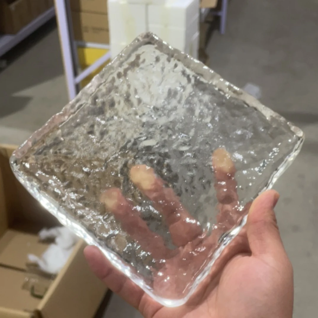 【小二坊】水晶玻璃冰川方壶承茶壶垫