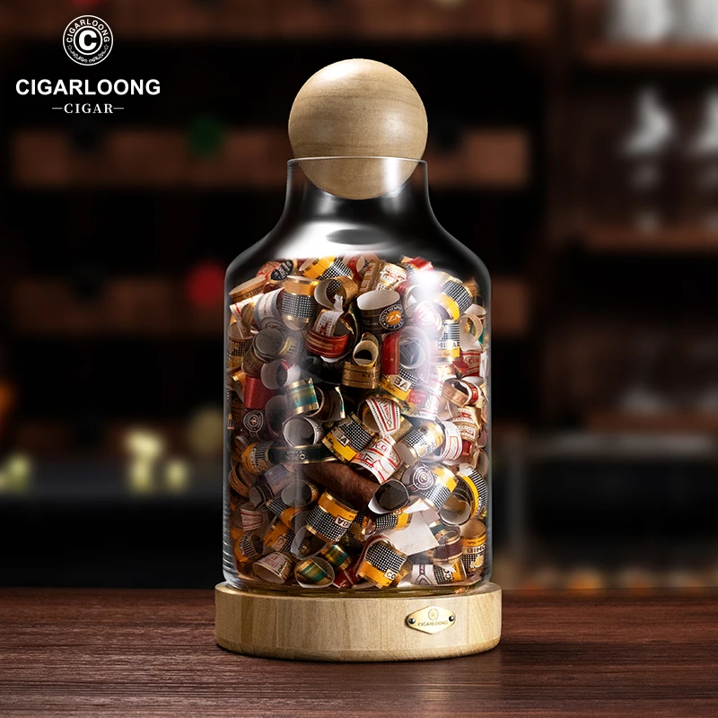 茄龙雪茄标收纳罐雪茄专用收纳瓶创意个性办公室摆件瓶CLX-23IO1