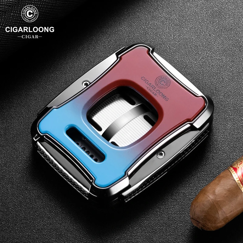 CIGARLOONG茄龙不锈钢刀刃雪茄剪锋利多功能雪茄刀礼盒CLE-23GS1