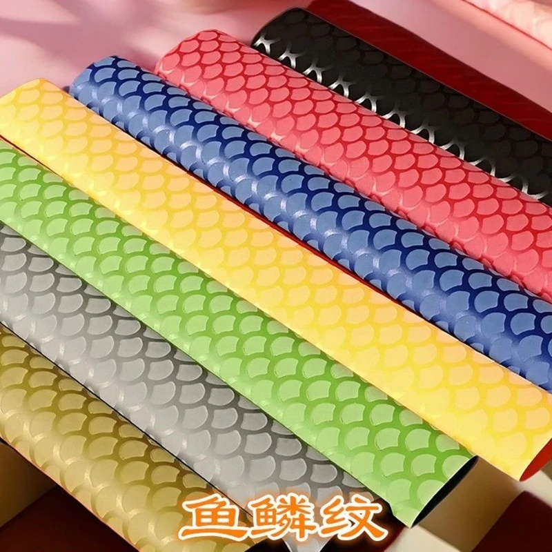 彩色防滑鱼鳞纹大物竿专用热收缩管源头厂家鱼竿用品缠把保护套