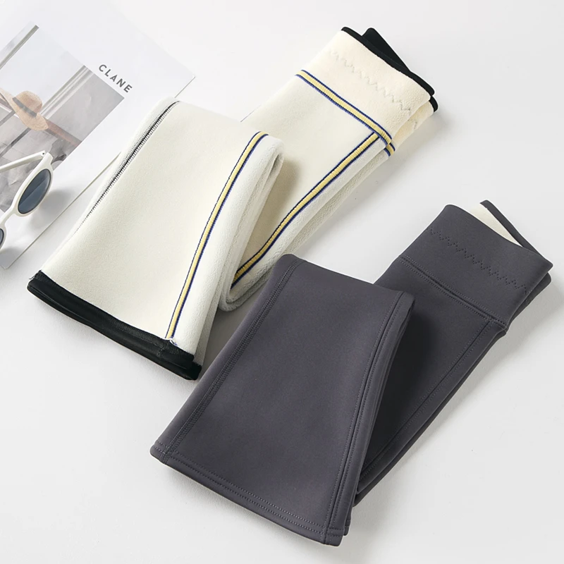 女童喇叭裤儿童绒裤打底裤秋冬中大童鲨鱼裤童裤冬季女孩加绒裤子