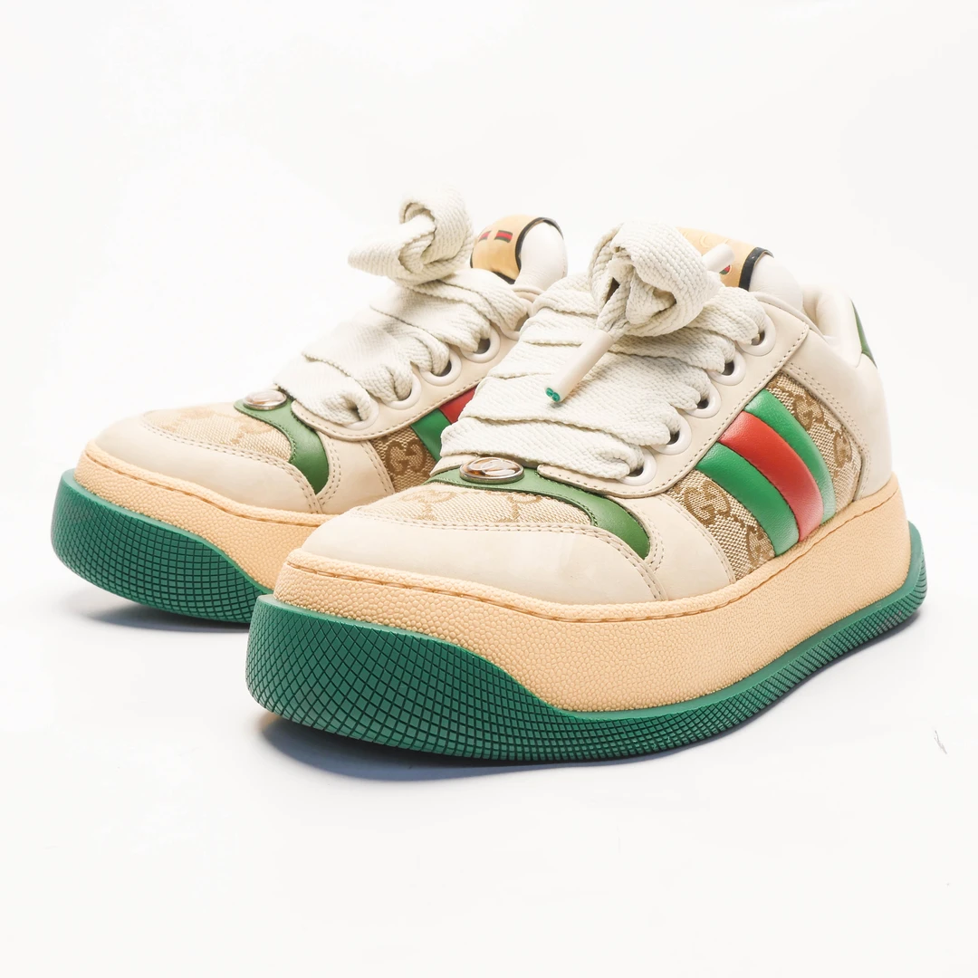 99新 GUCCI/古驰 /36.5/经典小胖丁脏脏鞋/试穿