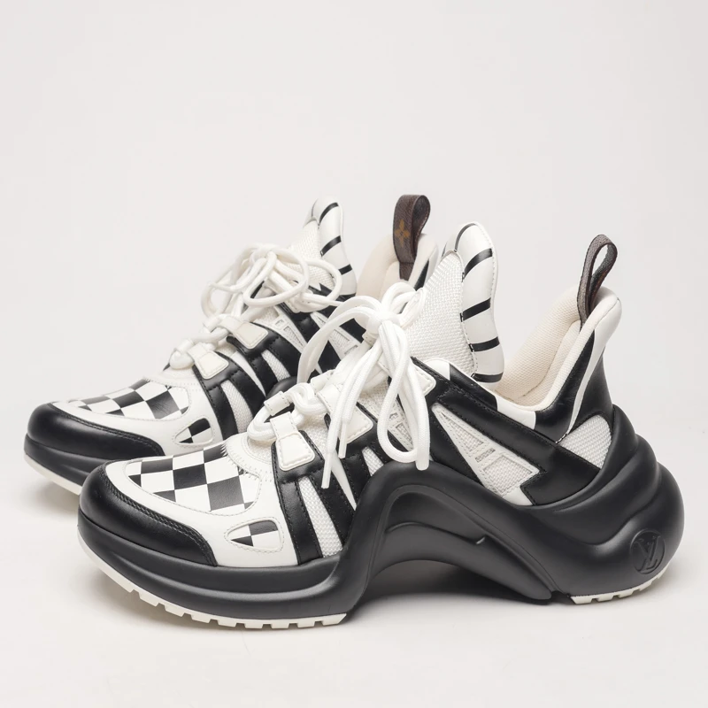 95新 LouisVuitton/路易威登 /35/熊猫棋盘格老爹鞋