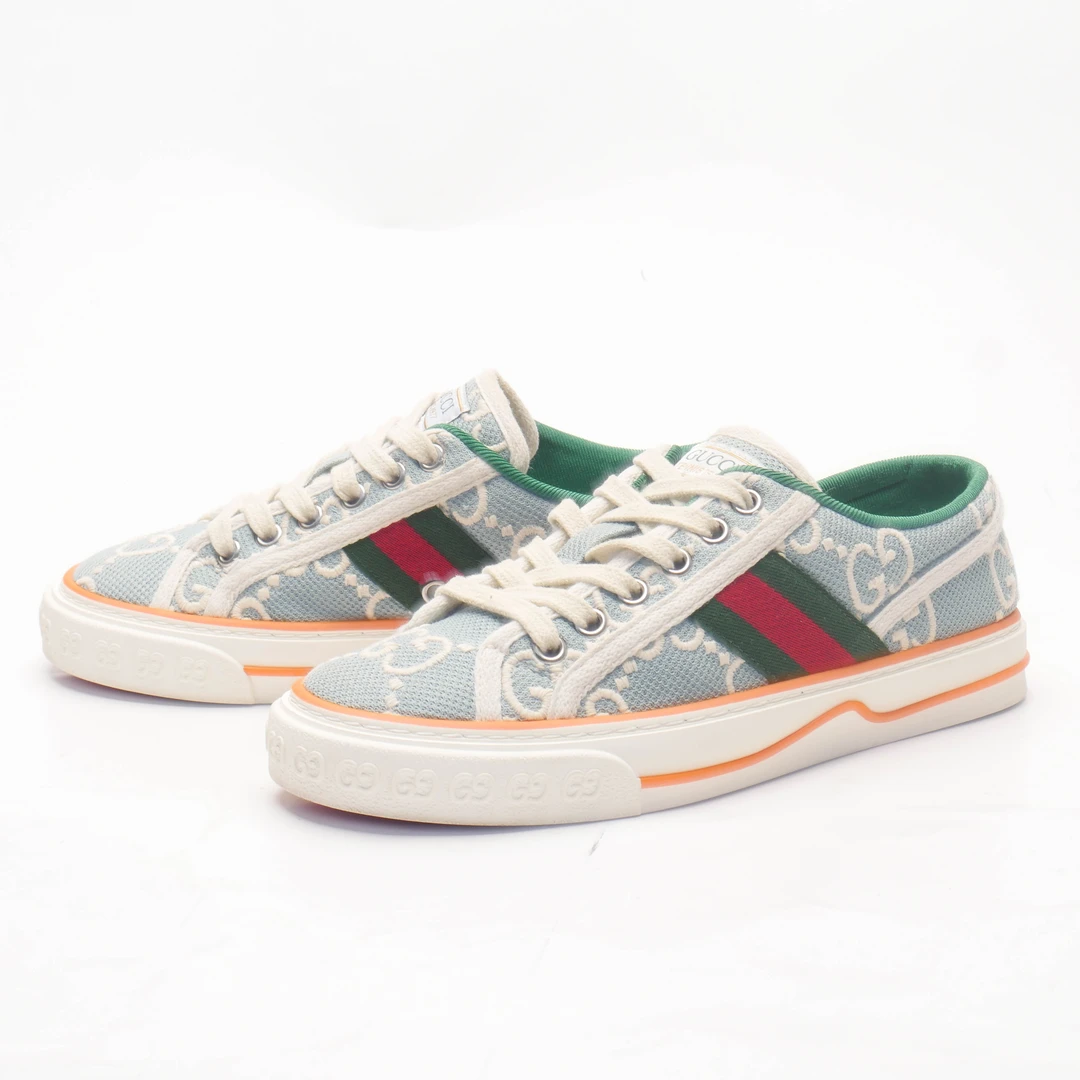 95新 GUCCI/古驰 /36.5/1977蓝木板鞋/97新