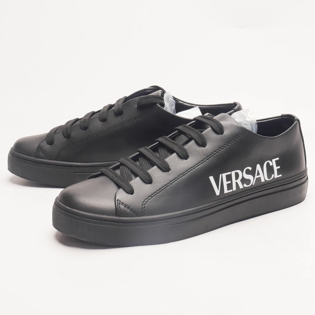 未使用 VERSACE/范思哲 /37/黑色印字板鞋