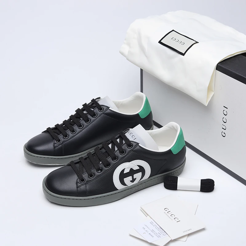 未使用 GUCCI/古驰 36-37码/43.5/Ace系列双G板鞋