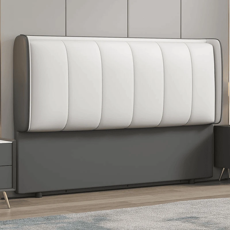 猫抓皮软包主卧2024新款落地靠背板超薄轻奢简约全实木床头板单买