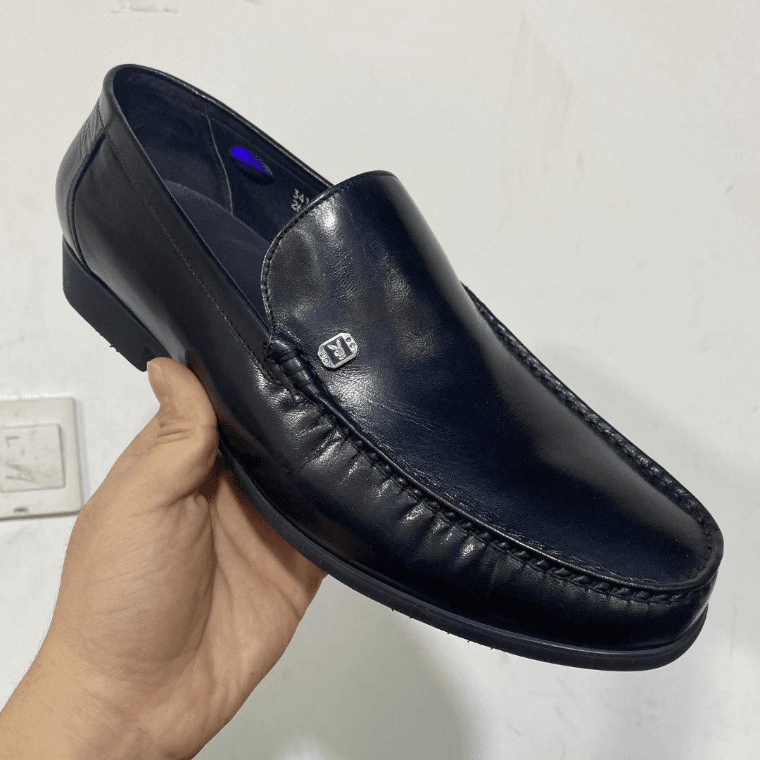 【Q028】男鞋休闲男皮鞋男士男款舒适时尚百搭黑色软底