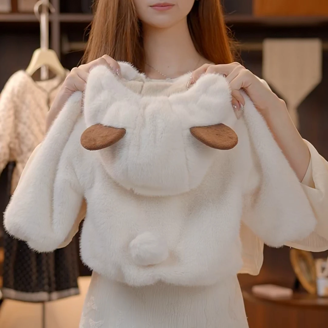 2024冬季新款卡通加绒加厚气质百搭保暖韩版外套