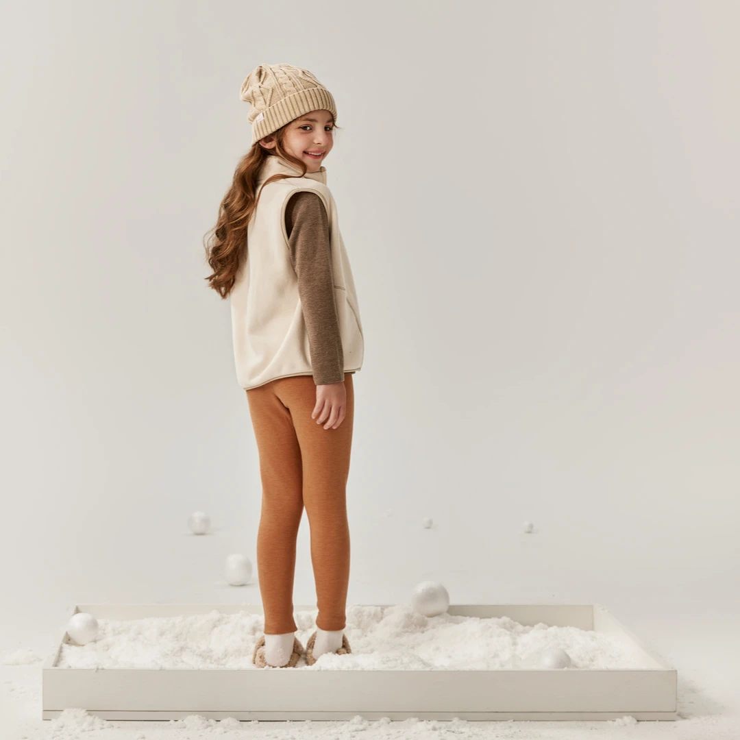 粒粒仔童装加厚秋裤男孩秋裤女孩秋裤线裤保暖秋裤休闲大童秋冬