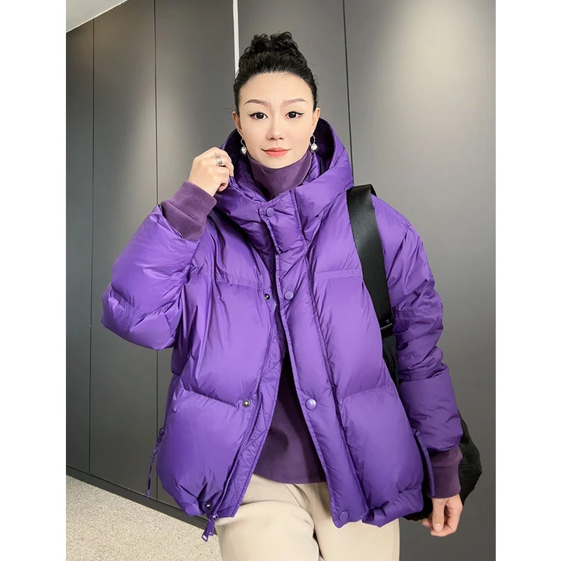 23133太谷宝藏衣橱百搭简约时尚韩版面包时尚气质保暖连帽羽绒服