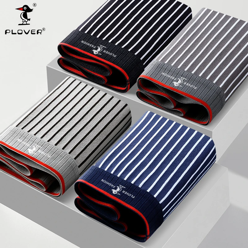 男士大码内裤四角裤中腰大码舒适透气4条装青少年男生裤头裤衩