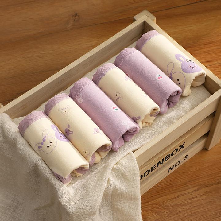 女童棉内裤儿童四角短裤女宝宝平角裤小女孩三角底裤中大童小学生