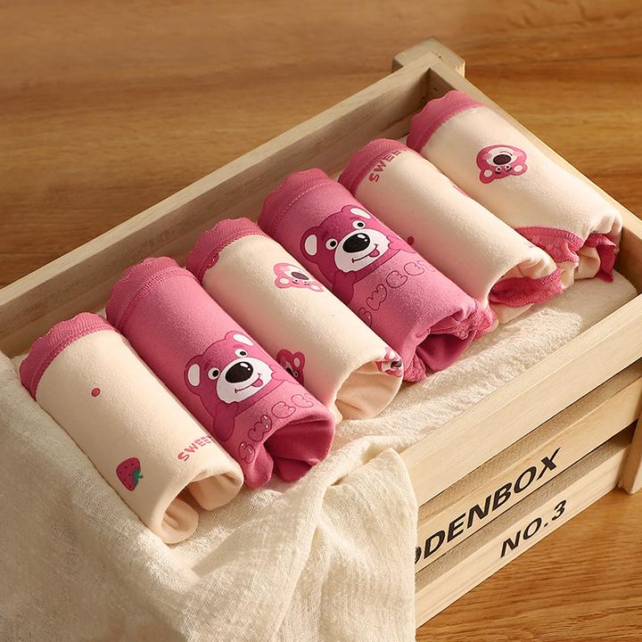 女宝宝棉内裤女童平角中大童透气三角裤儿童女孩子四角短裤不夹pp