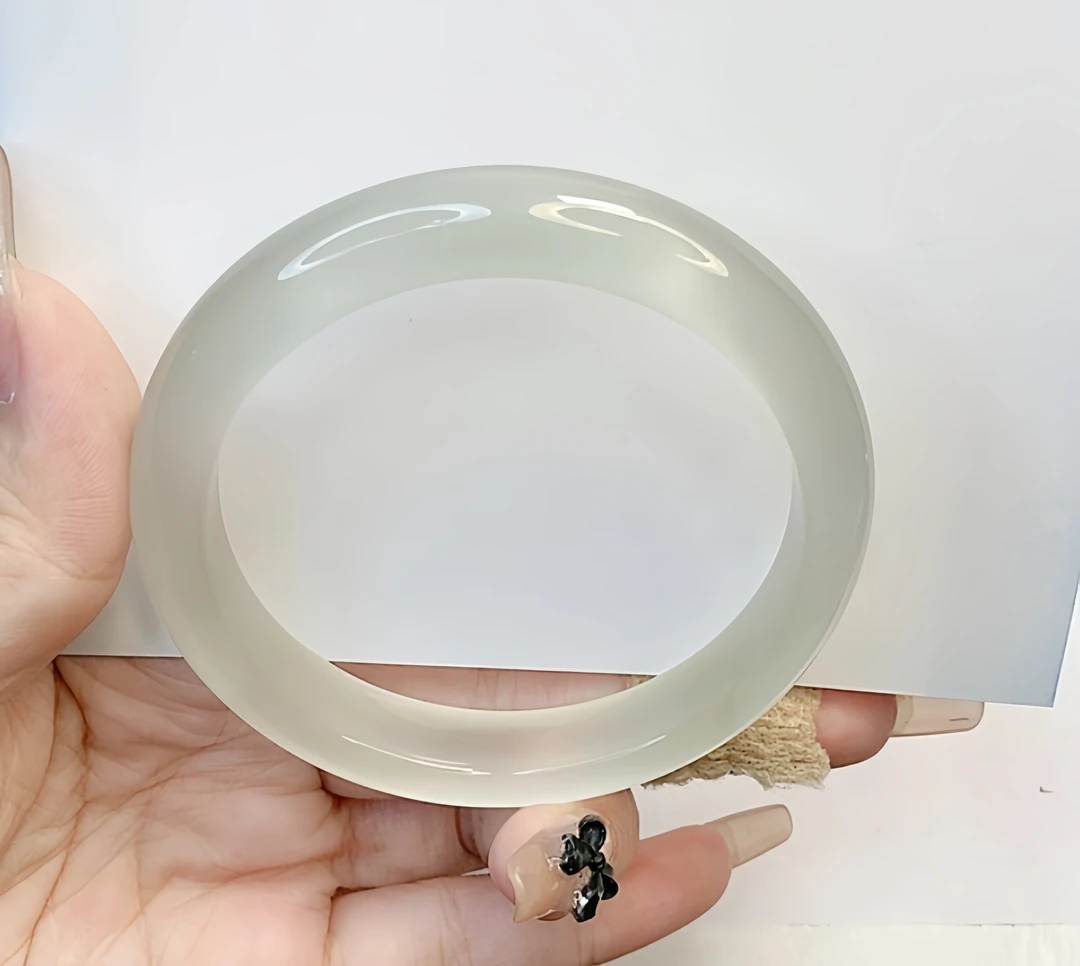 手镯 白月光手镯清雅百搭 52圈口