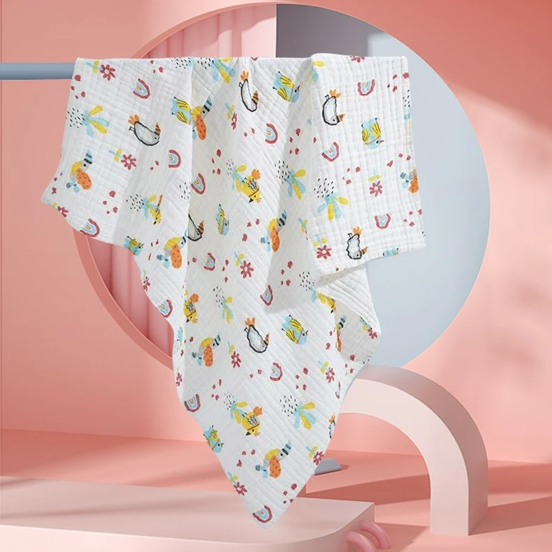 婴儿浴巾宝宝四季纯棉盖毯新生儿产房包单儿童带帽超柔吸水洗澡巾