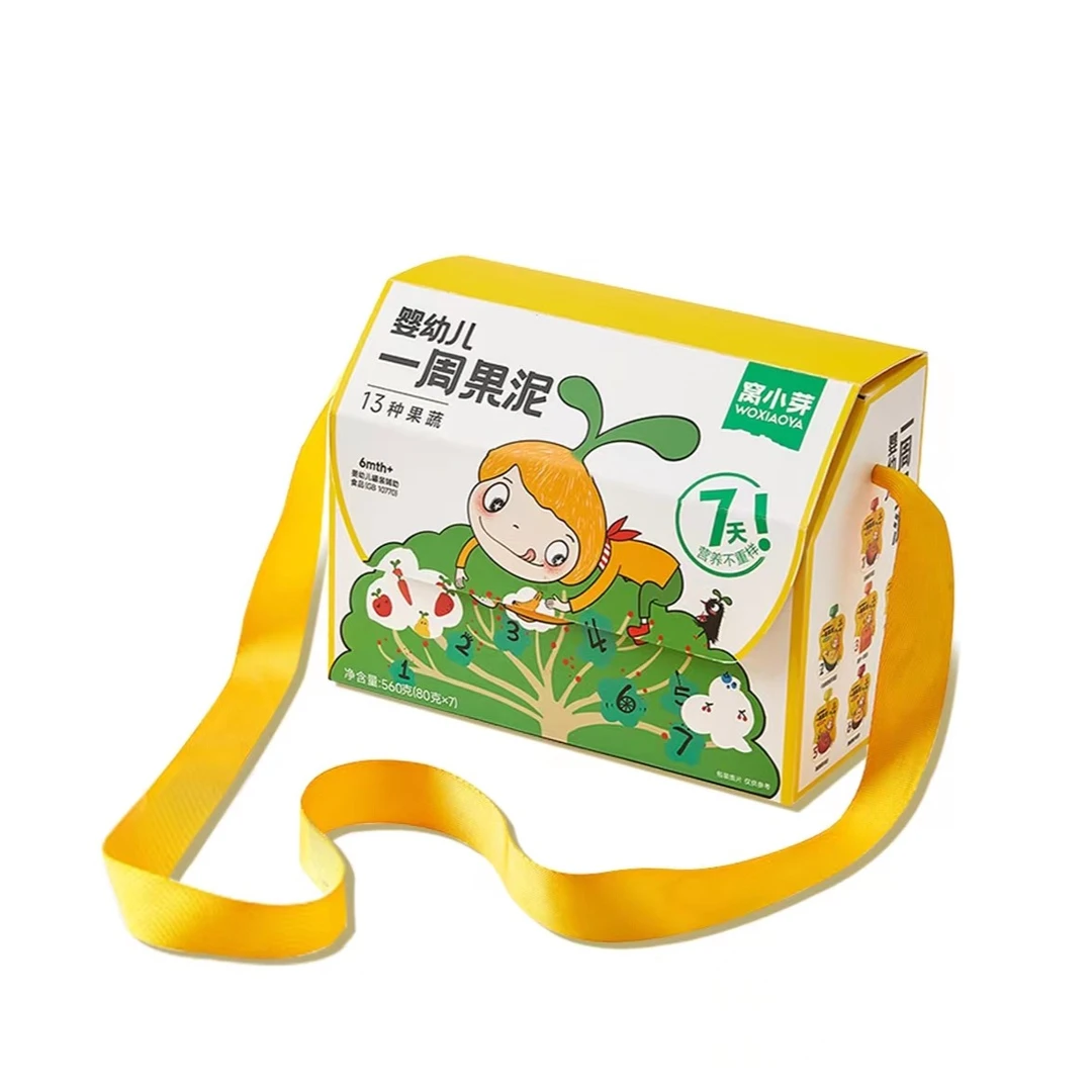 窝/小芽婴儿果泥6-12月七天不重样辅食泥水果泥好吃即食混合水果