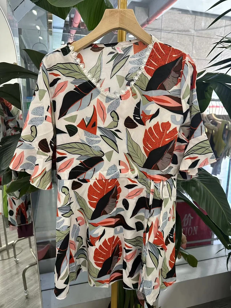 时尚爆款套装连衣裙+短裤两件套2291